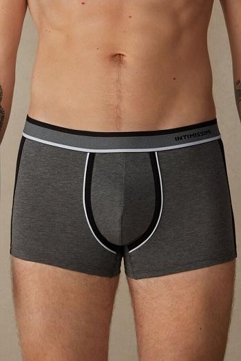 Intimssimi Two-tone Boxers in Stretch Supima® Puuvilla Mustat | MUSFT55488