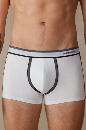 Intimssimi Two-tone Boxers in Stretch Supima® Puuvilla Harmaat | USJBT76855