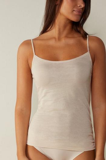 Intimssimi Ultrafresh Supima® Puuvilla Vest Top Natural | USQCS10164