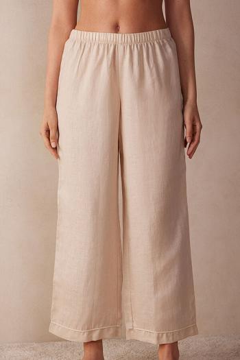 Intimssimi Yacht Night Linen Pants Natural | USJKU74062