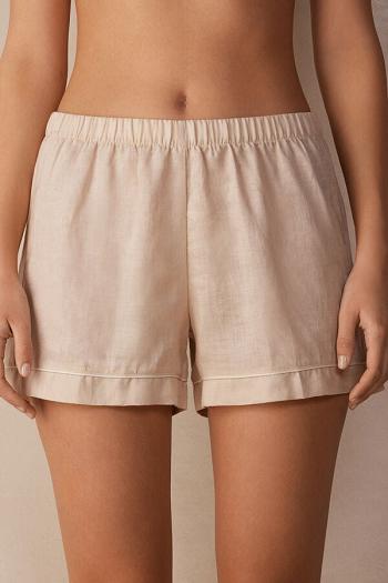 Intimssimi Yacht Night Linen Shorts Natural | UUSND35173