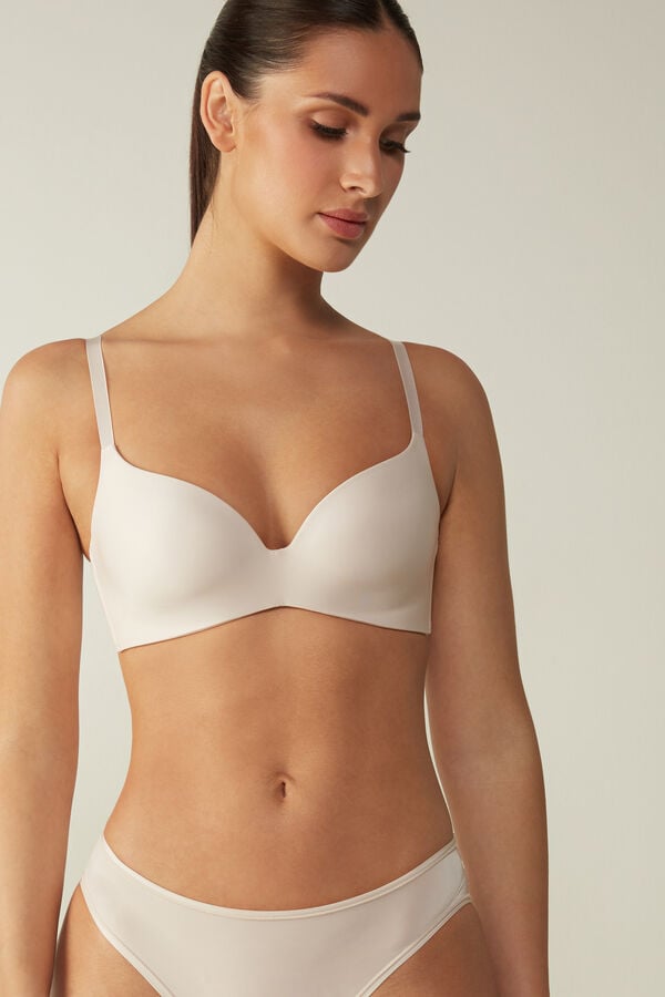 Intimssimi Adele Triangle Bra in Ultralight Microfiber Natural | AUSDF16110