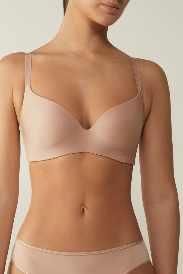 Intimssimi Adele Triangle Bra in Ultralight Microfiber Natural | XUSGW18280