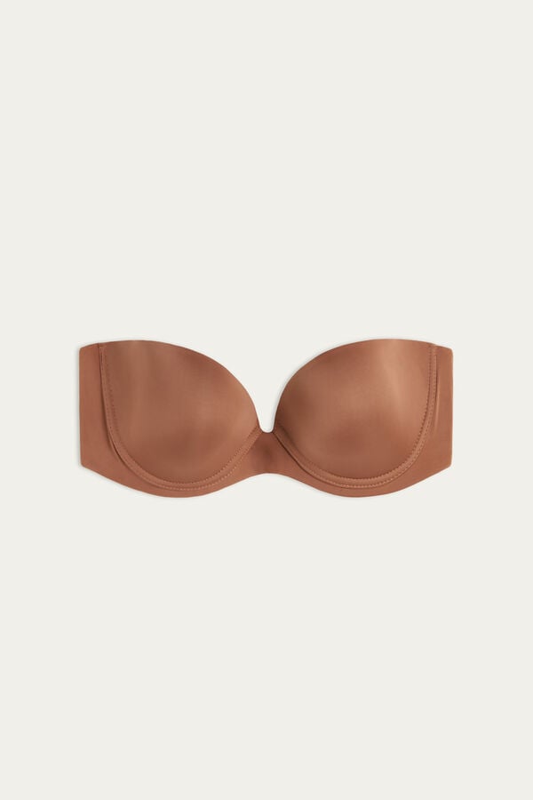 Intimssimi Anna Bandeau Bra in Ultralight Microfiber Natural | PUSQX66152