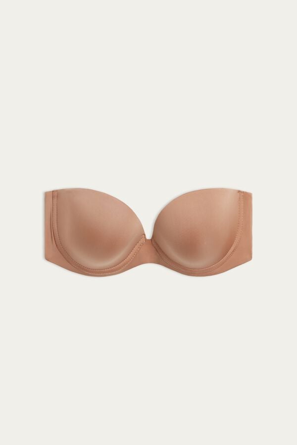 Intimssimi Anna Bandeau Bra in Ultralight Microfiber Natural | ZUSMJ89344