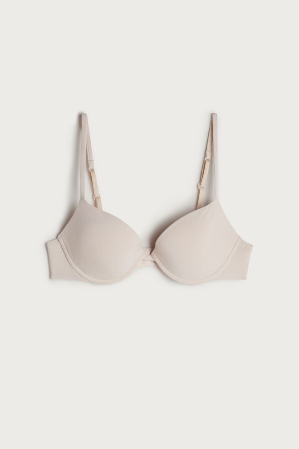 Intimssimi Bellissima Push-up Bra in Microfiber Natural | FUSUI53215