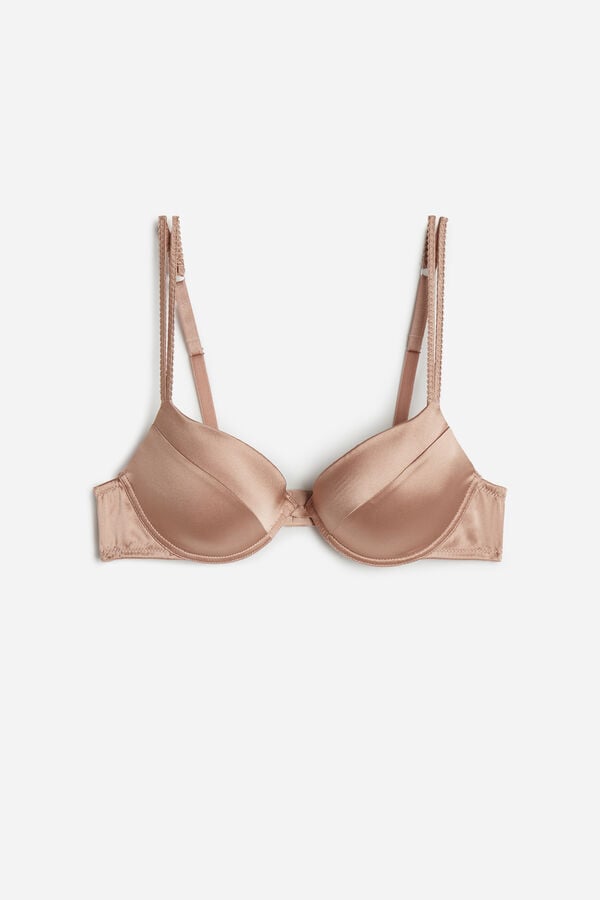 Intimssimi Bellissima Silk Push-Up Bra Natural | YUSGT72083