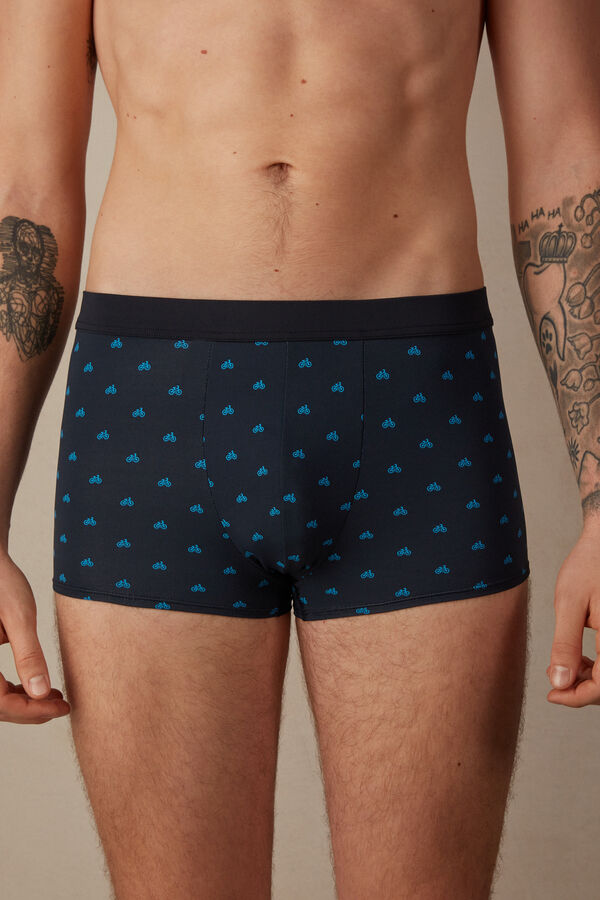 Intimssimi Bicycle Boxers in Microfiber Sininen | MUSFT52879