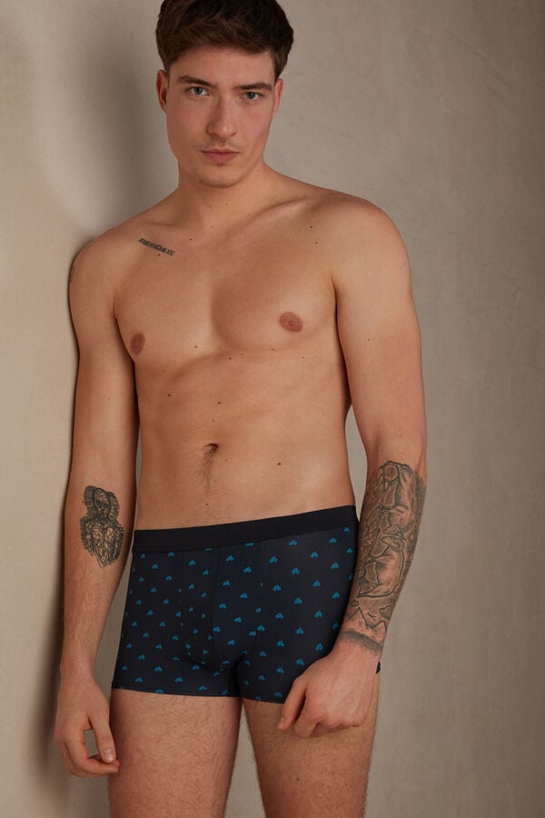 Intimssimi Bicycle Boxers in Microfiber Sininen | USNZX76054