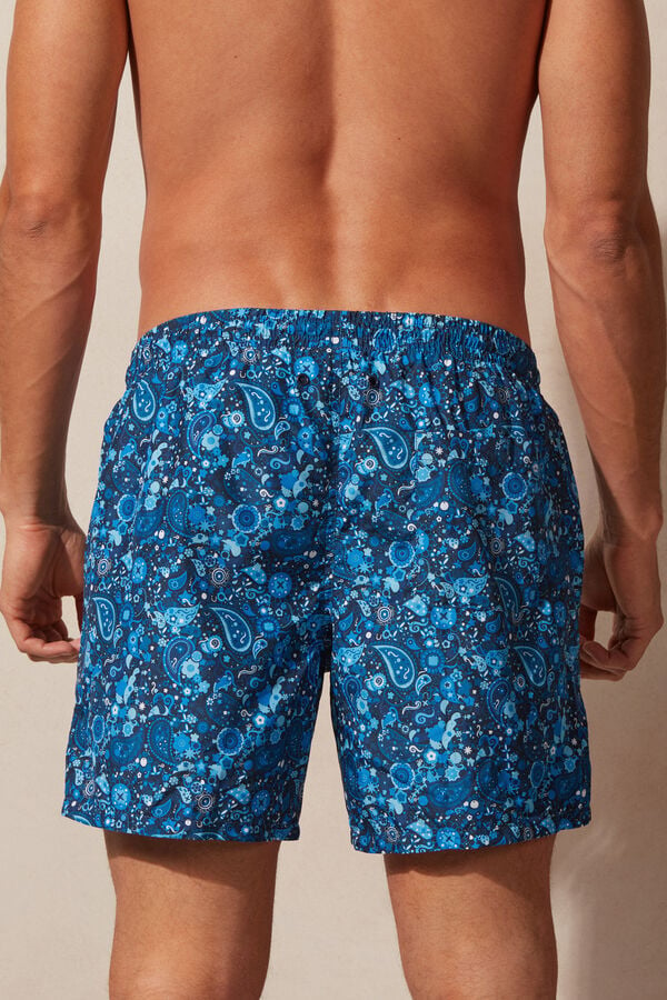 Intimssimi Blue Paisley Print Swim Trunks Sininen | QUSWA28769