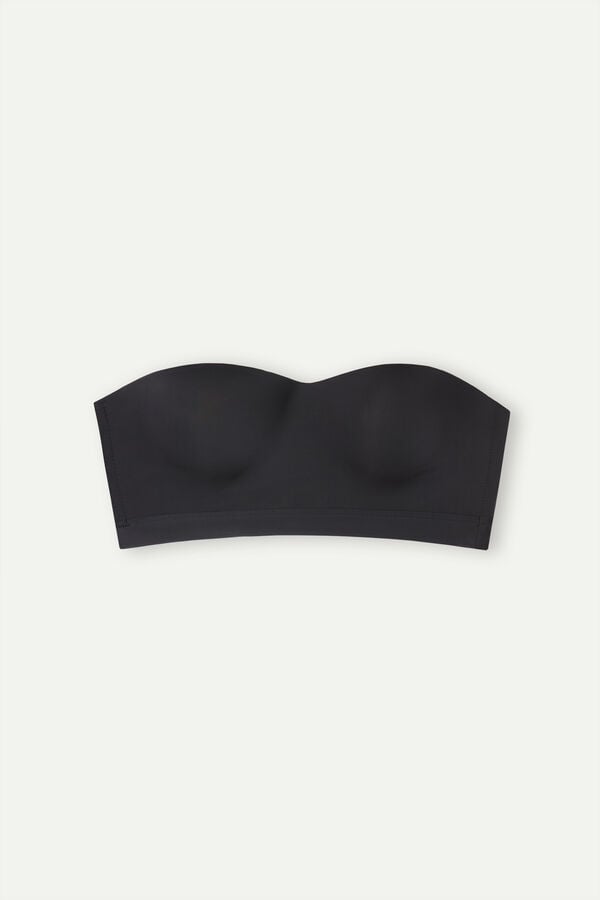 Intimssimi Bra Top in Ultralight Microfiber Mustat | USQAV76409