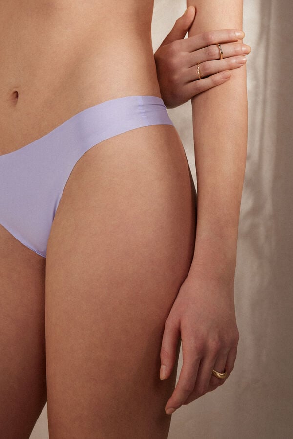 Intimssimi Brazilian Panties in Seamless Ultra Light Microfiber Violet | FUSHY75217