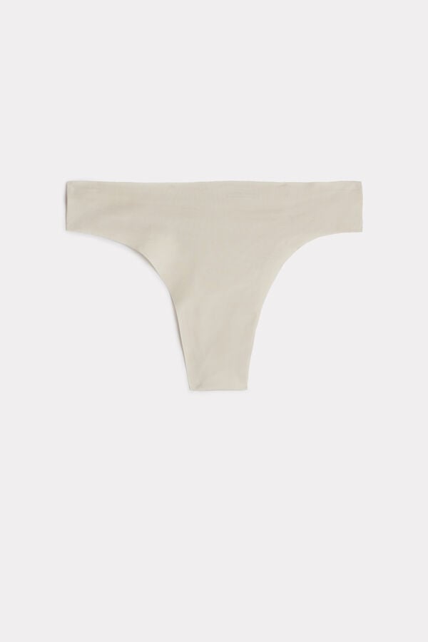 Intimssimi Brazilian Panties in Seamless Ultra Light Microfiber Natural | USICD15928