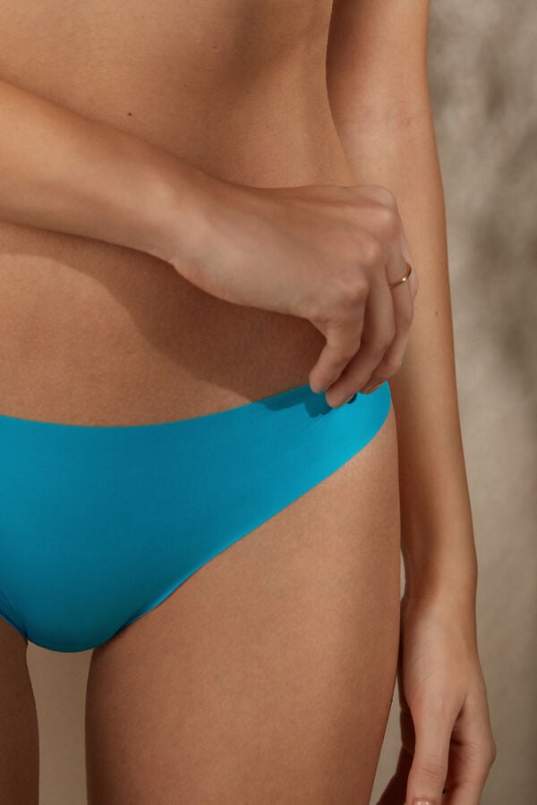 Intimssimi Brazilian Panties in Seamless Ultra Light Microfiber Sininen | USICD69141