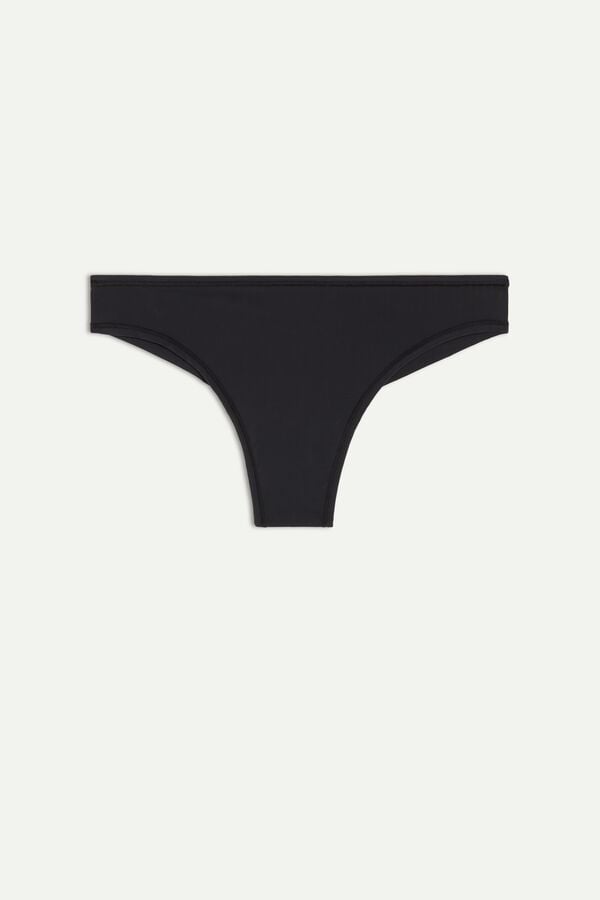 Intimssimi Brazilian Panties in Ultralight Microfiber Mustat | BUSSO68434