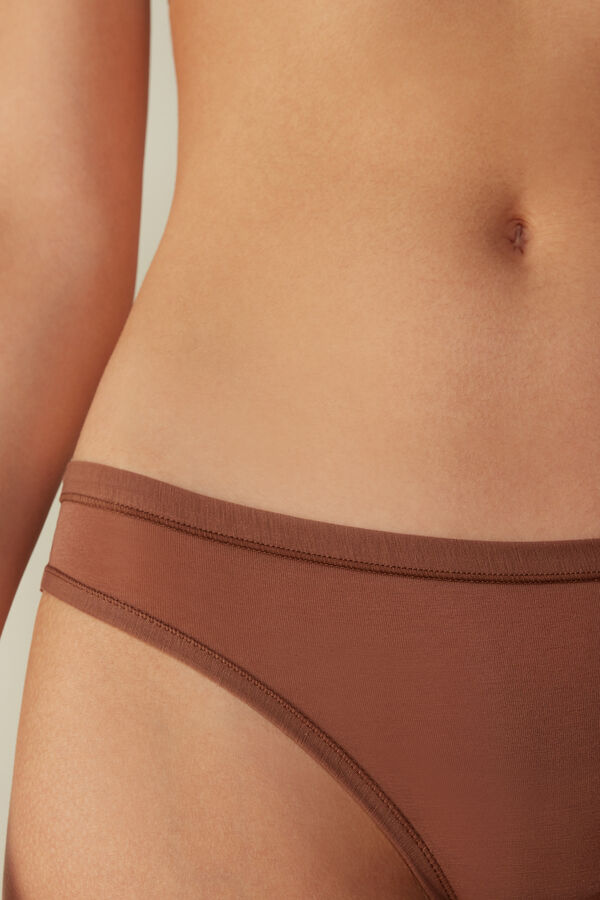 Intimssimi Brazilian Panties in Ultralight Supima® Puuvilla Natural | USIIZ27653