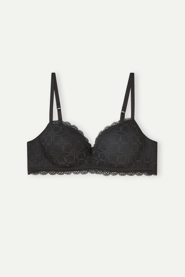 Intimssimi Claudia Balconette Bra in Pitsi Mustat | USJKU17421