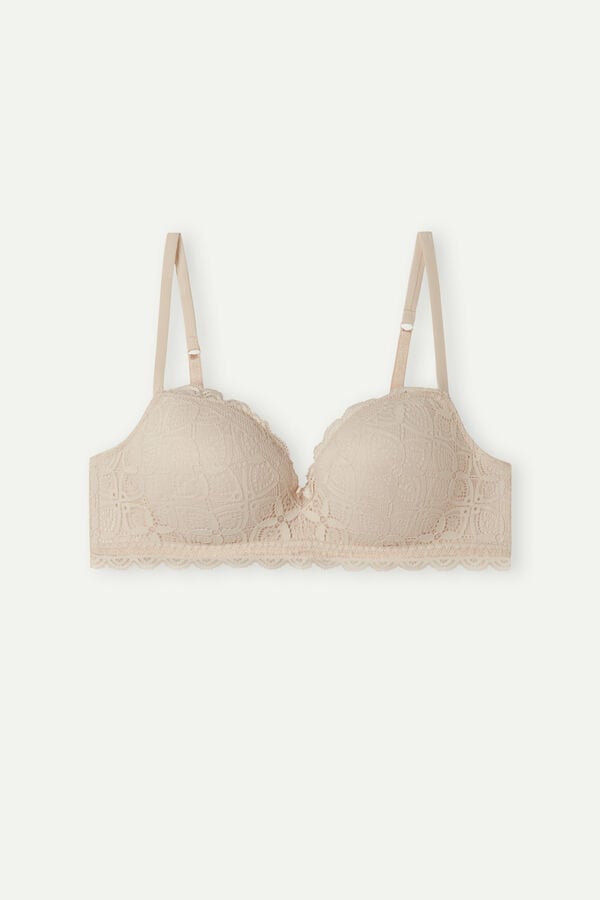 Intimssimi Claudia Balconette Bra in Pitsi Natural | USQAV38073