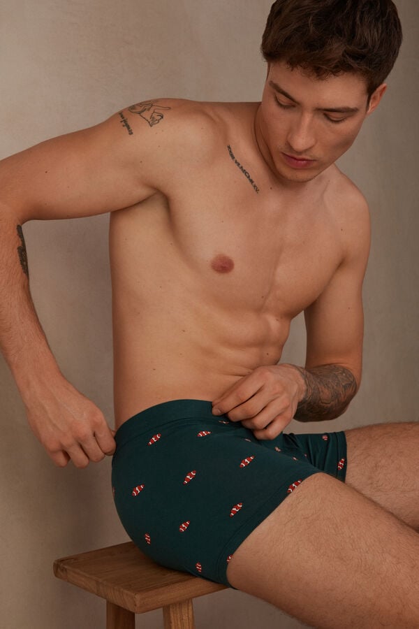 Intimssimi Clownfish Boxers in Natural Fresh Supima® Puuvilla Vihreä | EUSHC40088