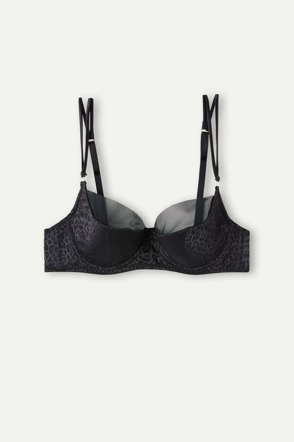 Intimssimi Cool Minimal Demi Bra Mustat | USIIZ74913