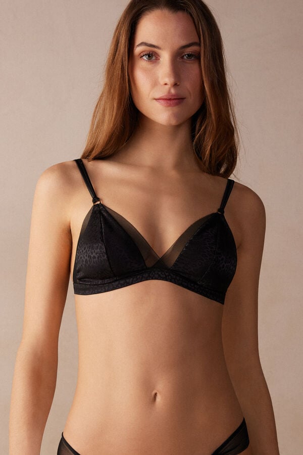 Intimssimi Cool Minimal Emma Triangle Bra Mustat | EUSHC70543