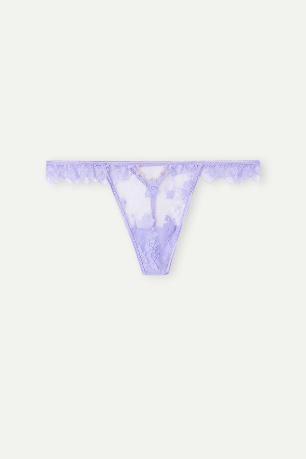 Intimssimi Cover Me in Daisies String Ranne Violet | USEGJ56817