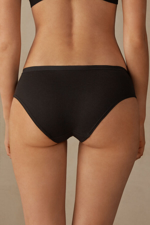 Intimssimi Cozy Panties in Puuvilla Mustat | USNEJ51537