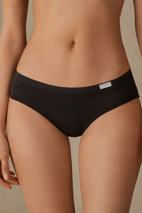 Intimssimi Cozy Panties in Puuvilla Mustat | USNEJ51537