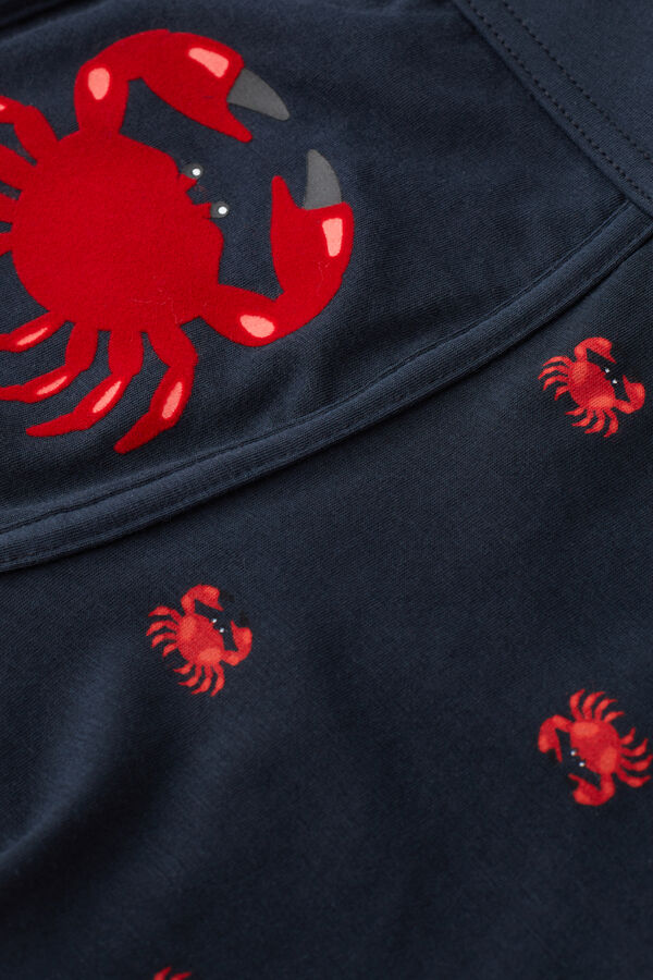 Intimssimi Crab Boxers in Natural Fresh Supima® Puuvilla Sininen | USNZX34836