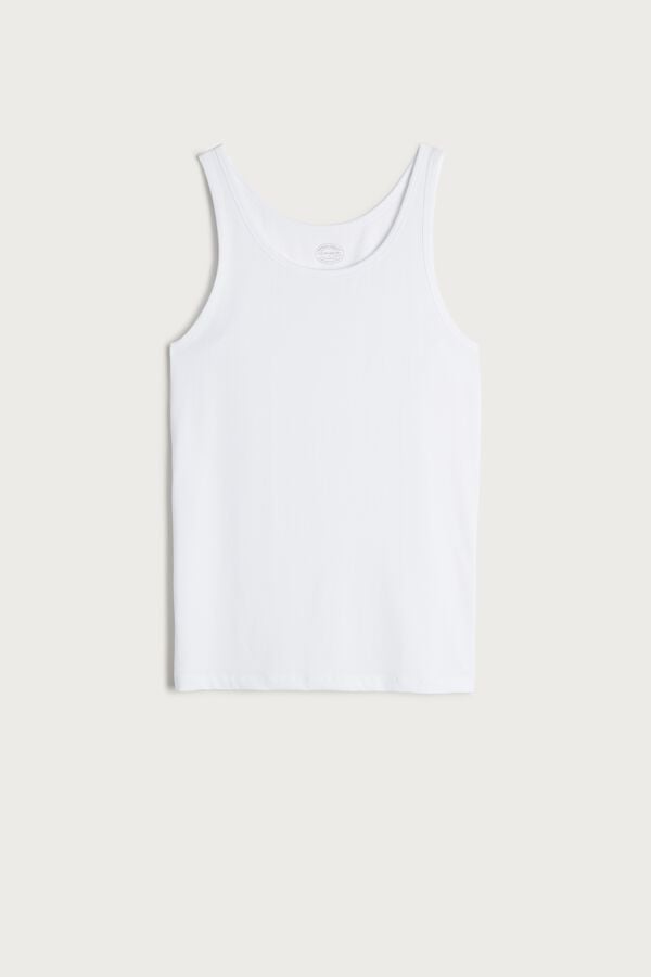 Intimssimi Crew Neck Tank Top Valkoinen | GUSEC98631