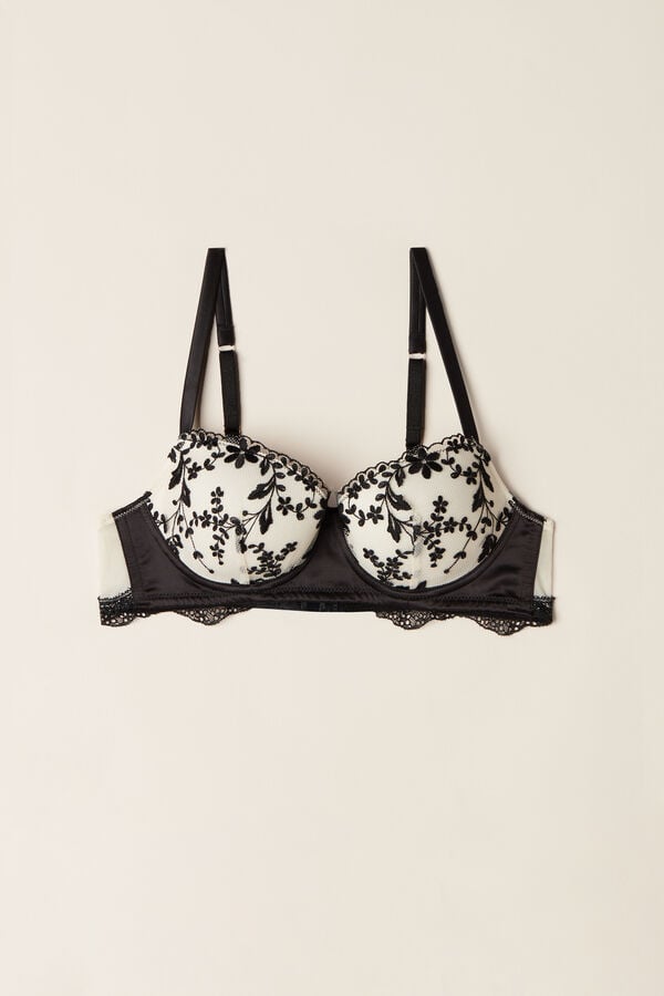 Intimssimi Delicate Love Sofia Balconette Bra Mustat | USQAV82185