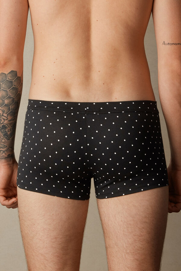 Intimssimi Dotted Boxers in Stretch Supima® Puuvilla Mustat | PUSER99294