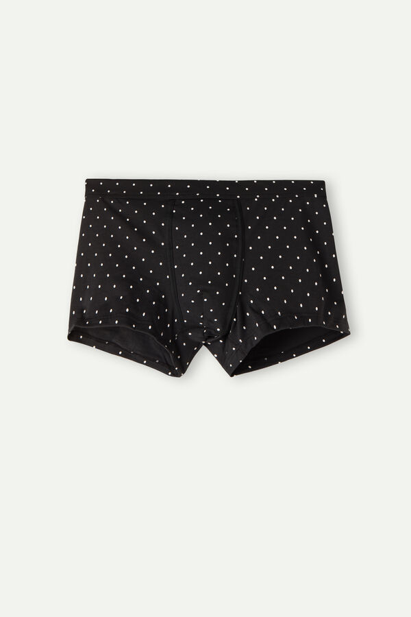 Intimssimi Dotted Boxers in Stretch Supima® Puuvilla Mustat | PUSER99294