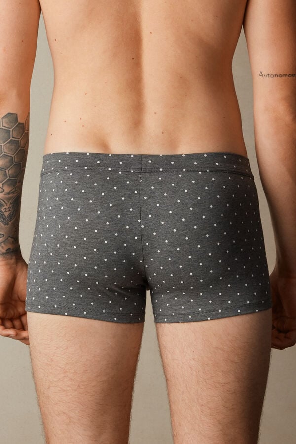 Intimssimi Dotted Boxers in Stretch Supima® Puuvilla Harmaat | USXMI14203