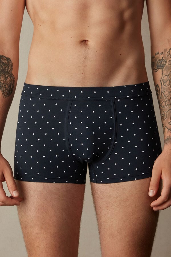 Intimssimi Dotted Boxers in Stretch Supima® Puuvilla Sininen | UUSTG20270