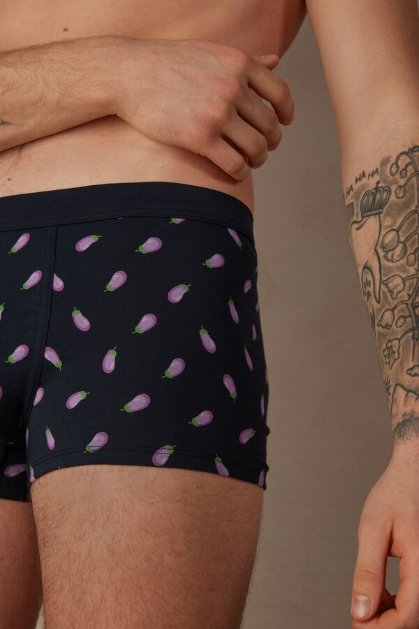 Intimssimi Eggplant Boxers in Stretch Supima® Puuvilla Sininen | FUSHY85560