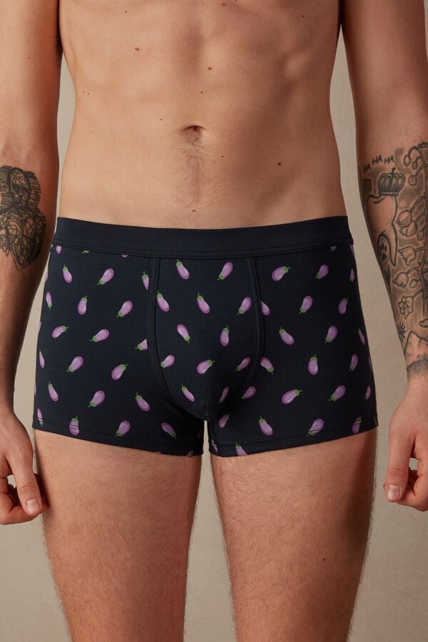 Intimssimi Eggplant Boxers in Stretch Supima® Puuvilla Sininen | FUSHY85560