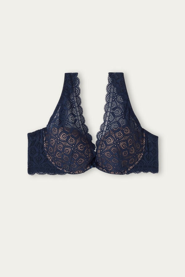 Intimssimi Elena Balconette Bra in Pitsi Sininen | EUSHC76836