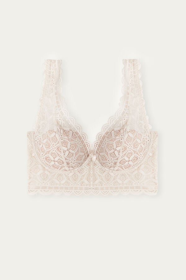 Intimssimi Eleonora Balconette Bra in Pitsi Natural | USNEJ46891