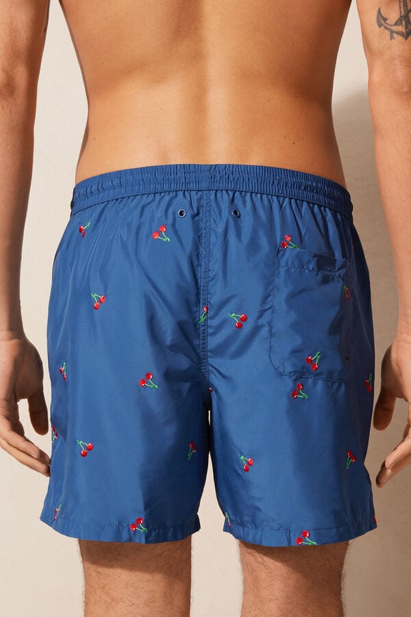 Intimssimi Embroidered Cherry Swim Trunks Sininen | FUSUI80099