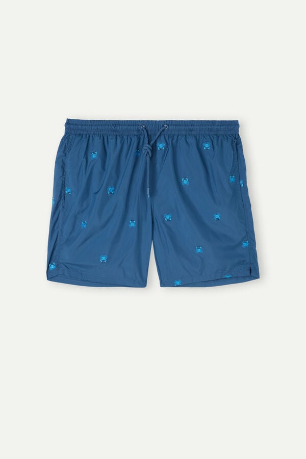 Intimssimi Embroidered Crab Swim Trunks Sininen | SUSVO87195