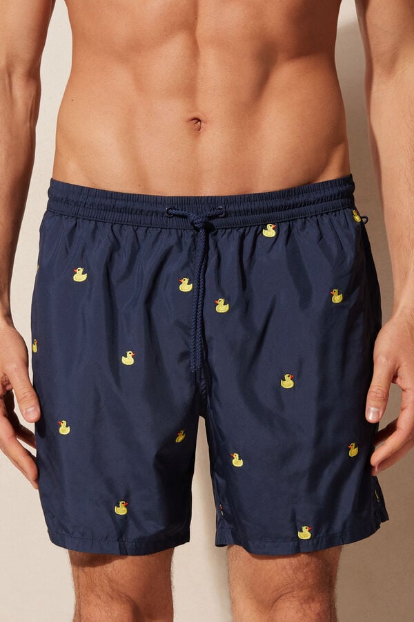 Intimssimi Embroidered Duck Swim Trunks Sininen | SUSNY10722