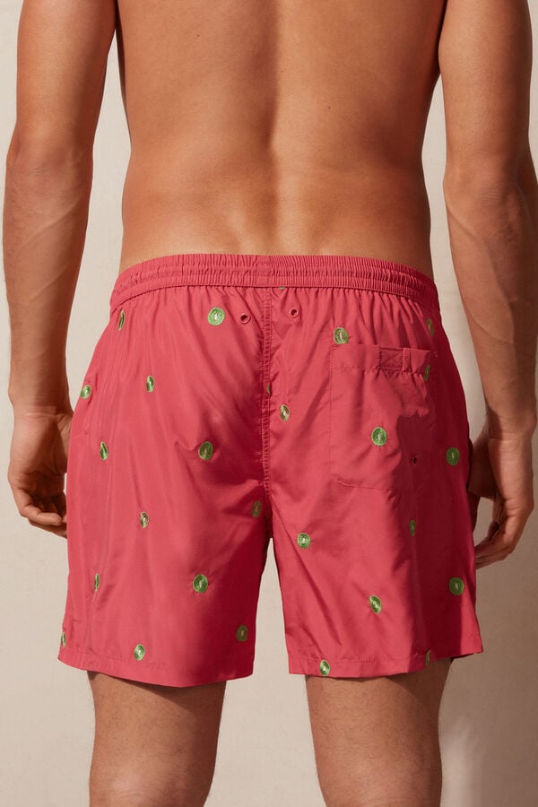 Intimssimi Embroidered Kiwi Swim Trunks Punainen | DUSKV49544