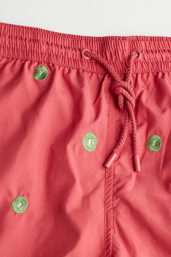 Intimssimi Embroidered Kiwi Swim Trunks Punainen | DUSKV49544