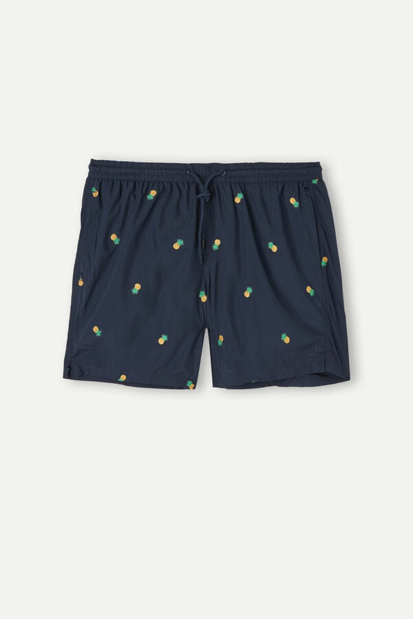 Intimssimi Embroidered Pineapple Swim Trunks Sininen | LUSSX54413