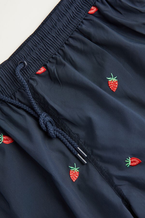 Intimssimi Embroidered Strawberry Swim Trunks Sininen | USJZR89527