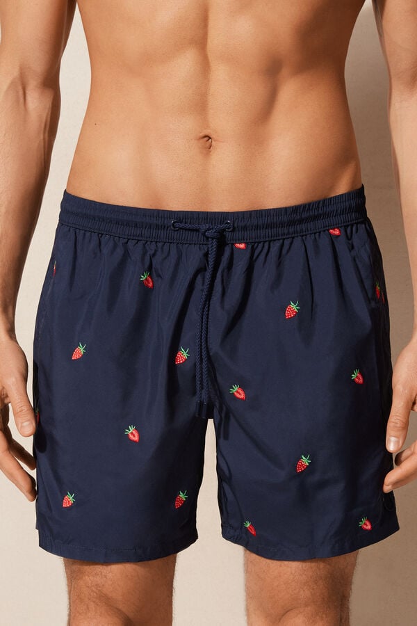 Intimssimi Embroidered Strawberry Swim Trunks Sininen | USJZR89527