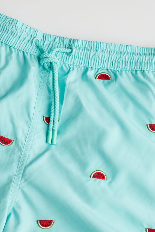 Intimssimi Embroidered Watermelon Swim Trunks Print | USJZR31166