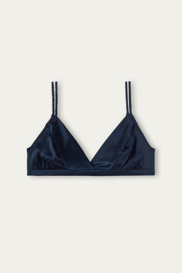 Intimssimi Emma Silk Triangle Bra Sininen | USNZX74395