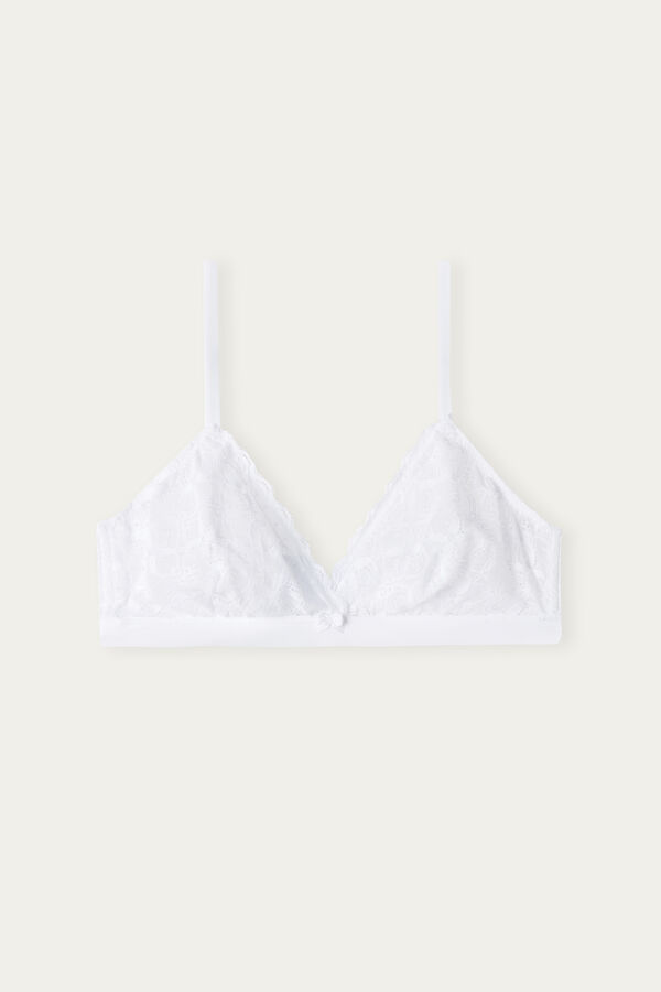 Intimssimi Emma Triangle Bra in Pitsi Valkoinen | USQAV85171